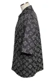 23AW LOUIS VUITTON ルイ・ヴィトン 衣類 ショートスリーブシャツ メンズS ブラック コットン (2148103805448) 【200】