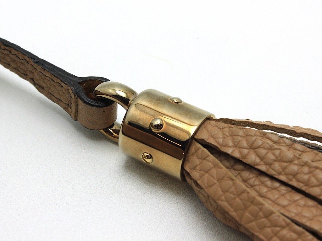 GUCCI グッチ ソーホーチェーンショルダー ベージュ レザー 336752