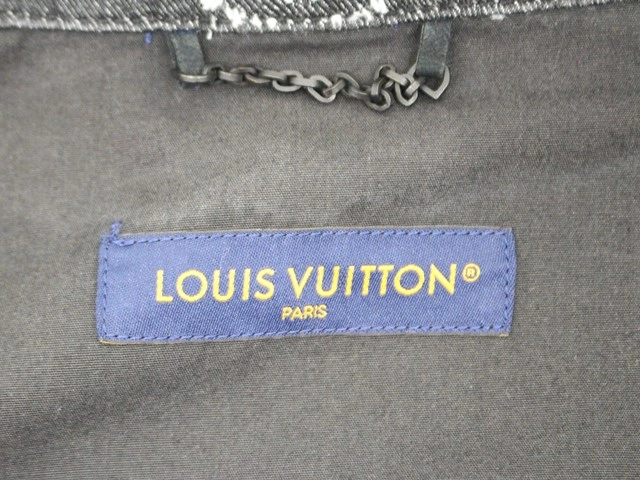23AW LOUIS VUITTON ルイ・ヴィトン 衣類 ショートスリーブシャツ メンズS ブラック コットン (2148103805448) 【200】
