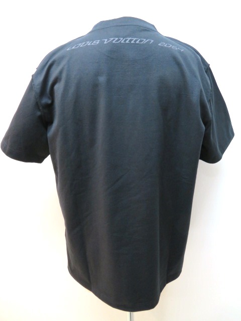 LOUIS VUITTON　ルイヴィトン　2054 テルモプリント Tシャツ　メンズ L　ブラック　コットン　参考価格 \97,900-　【432】