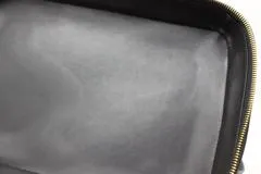 CHANEL シャネル ココマーク 2way横型バニティ ブラック/ゴールド金具 キャビア【431】Y