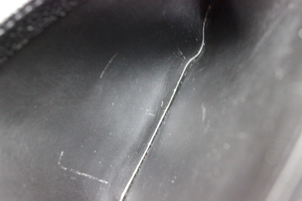 CHANEL シャネル ココマーク 2way横型バニティ ブラック/ゴールド金具 キャビア【431】Y