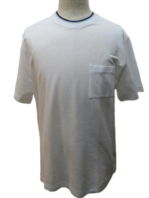 HERMES　エルメス　Tシャツ　メンズ XL　ホワイト　コットン　2148103359958【200】