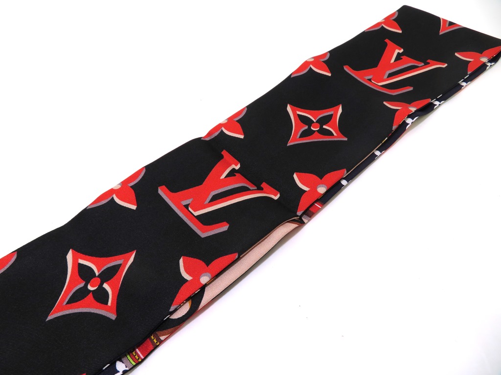 【正規品】ヴィトン　バンドー　パーフェクトマッチ　リバーシブル　スカーフ LOUIS VUITTON ルイヴィトン スカーフ バンドー・パーフェクト マッチ