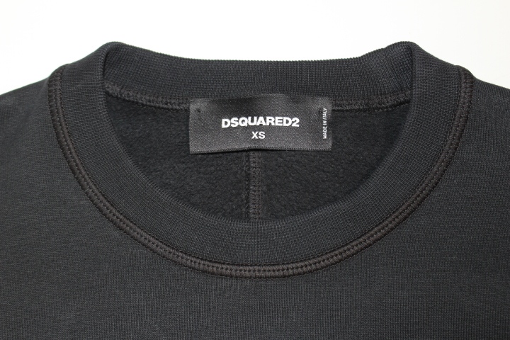 DSQUARED2 ブラック トレーナー XS DSQUARED2 ディースクエアード パーカー スウェット トレーナー