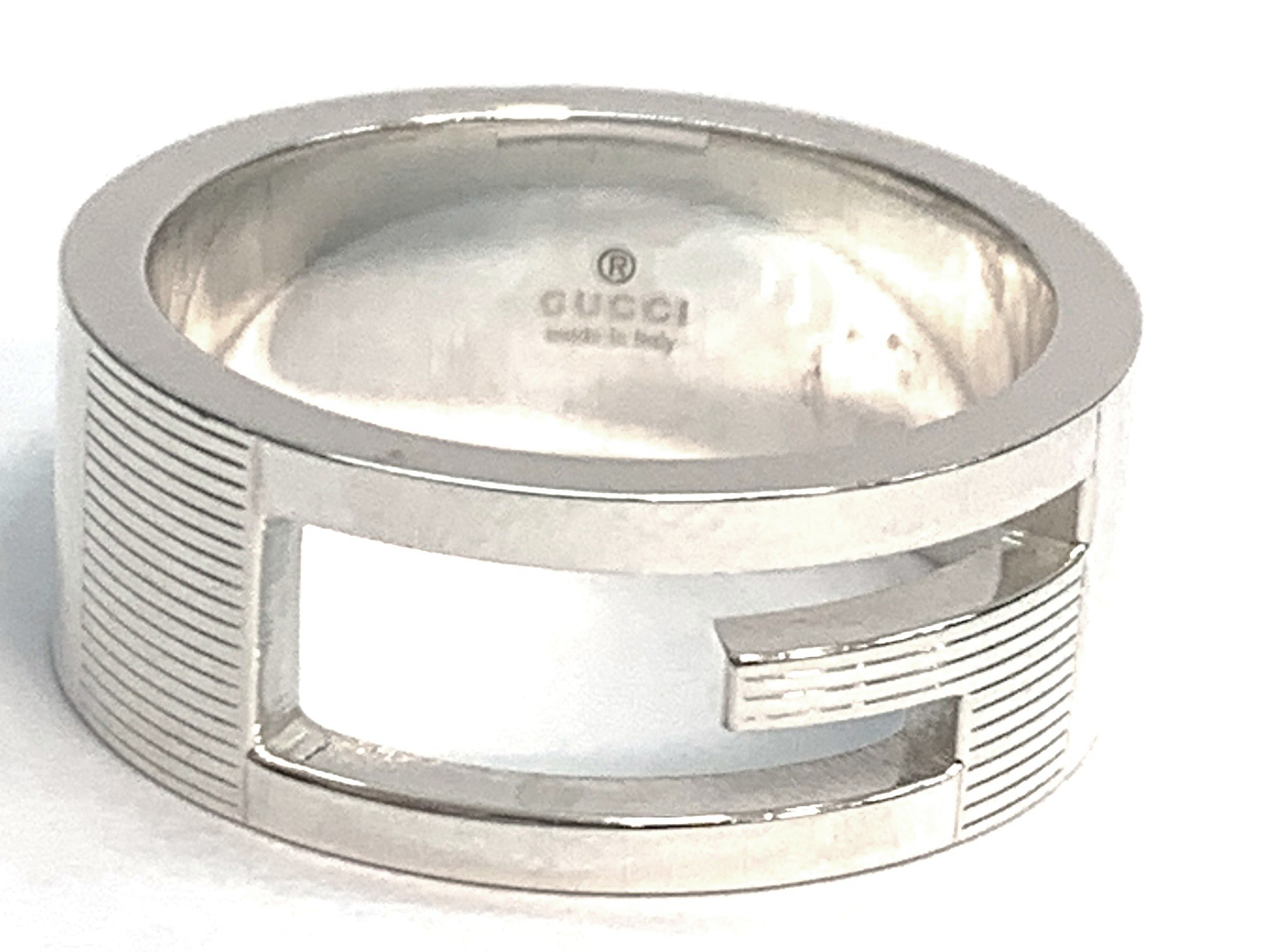 GUCCI グッチ ブランテッドG リング 指輪 シルバー SV925 7.8g