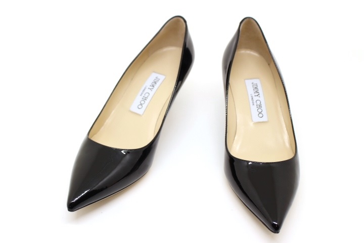 JIMMY CHOO ジミーチュウ パンプス ブラック パテント J00010610736 （2147100500226）【200】