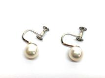 JEWELRY ノンブランドジュエリー　K14WG　パール直径約7.2㎜　重さ約1.8g【471】Y