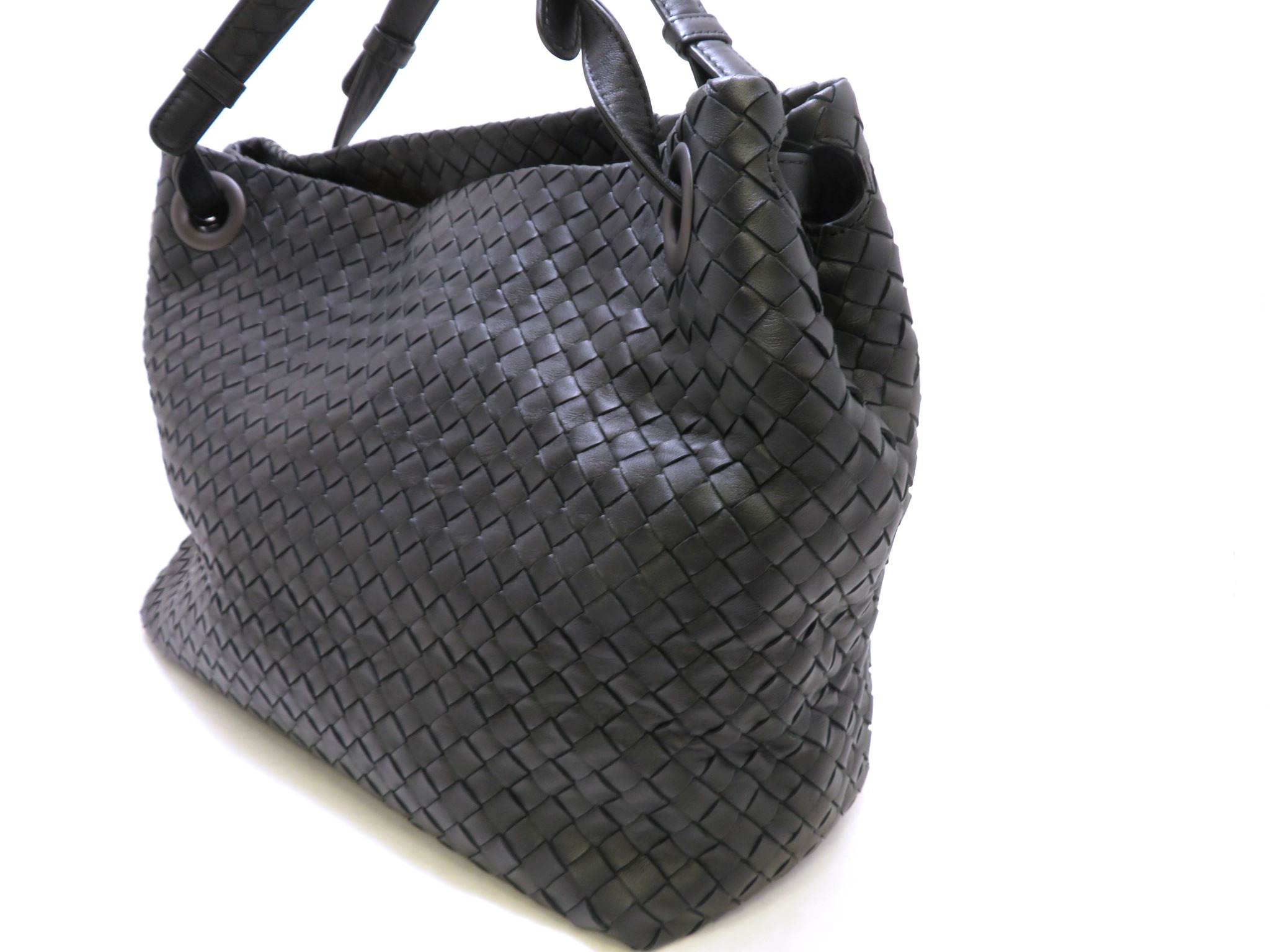 5749 BOTTEGA VENETA イントレチャート柄 レザー トートバッグ 公式