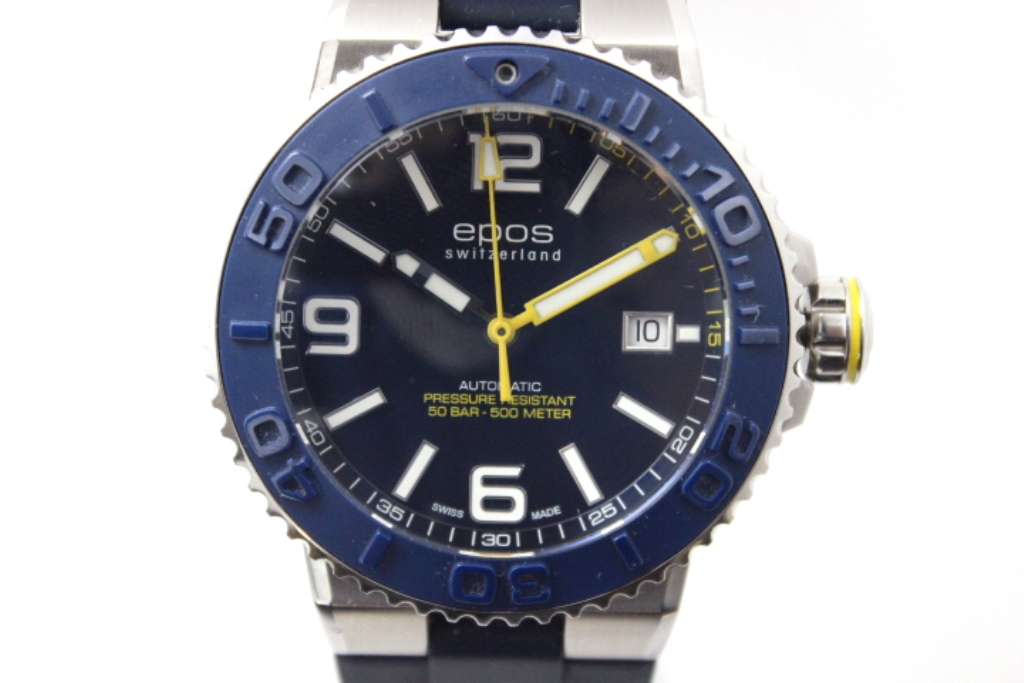 EPOS エポス 腕時計 スポーティブ ダイバー500m防水 3441ABLR