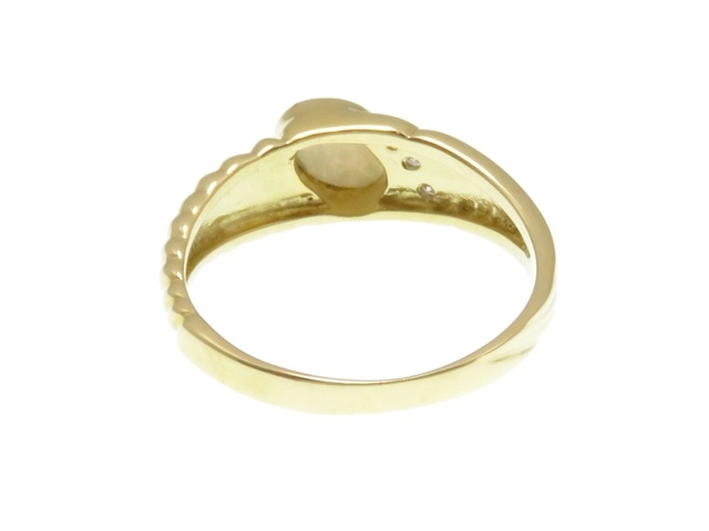JEWELRY ノンブランドジュエリー リング 指輪 K18 オパール ダイヤモンド 10号【431】