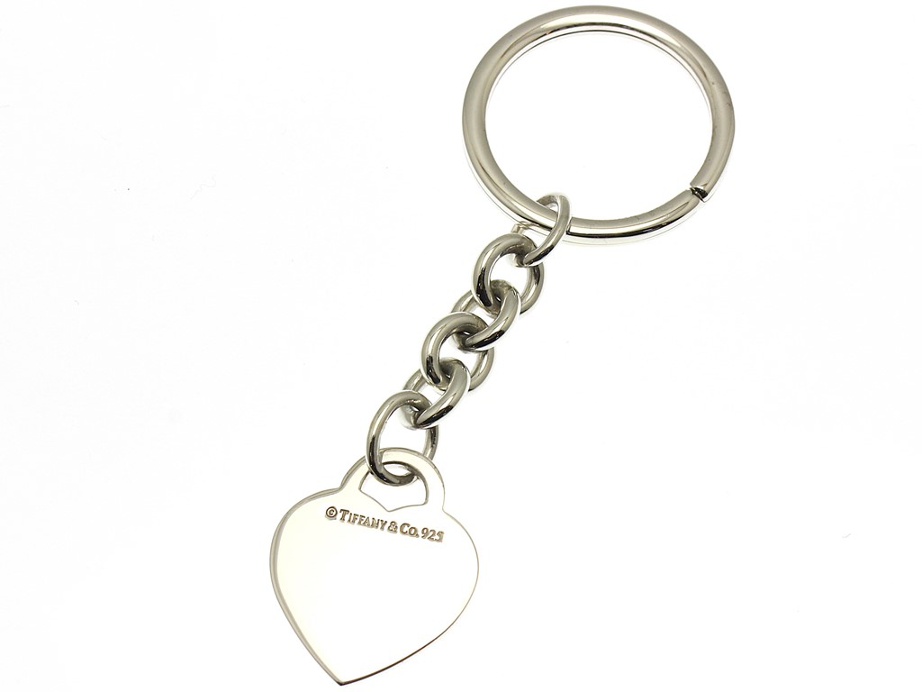 ティファニー　ノーツ　キーホルダー TIFFANY＆CO ティファニー ノーツハートキーリング/シルバー925