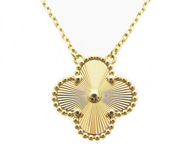 VAN CLEEF & ARPELS　ヴァン クリーフ＆アーペル　ヴィンテージアルハンブラ　ネックレス　18イエローゴールド　ギヨシエ　6.7g　VCARP4KL00　2147100552713【437】