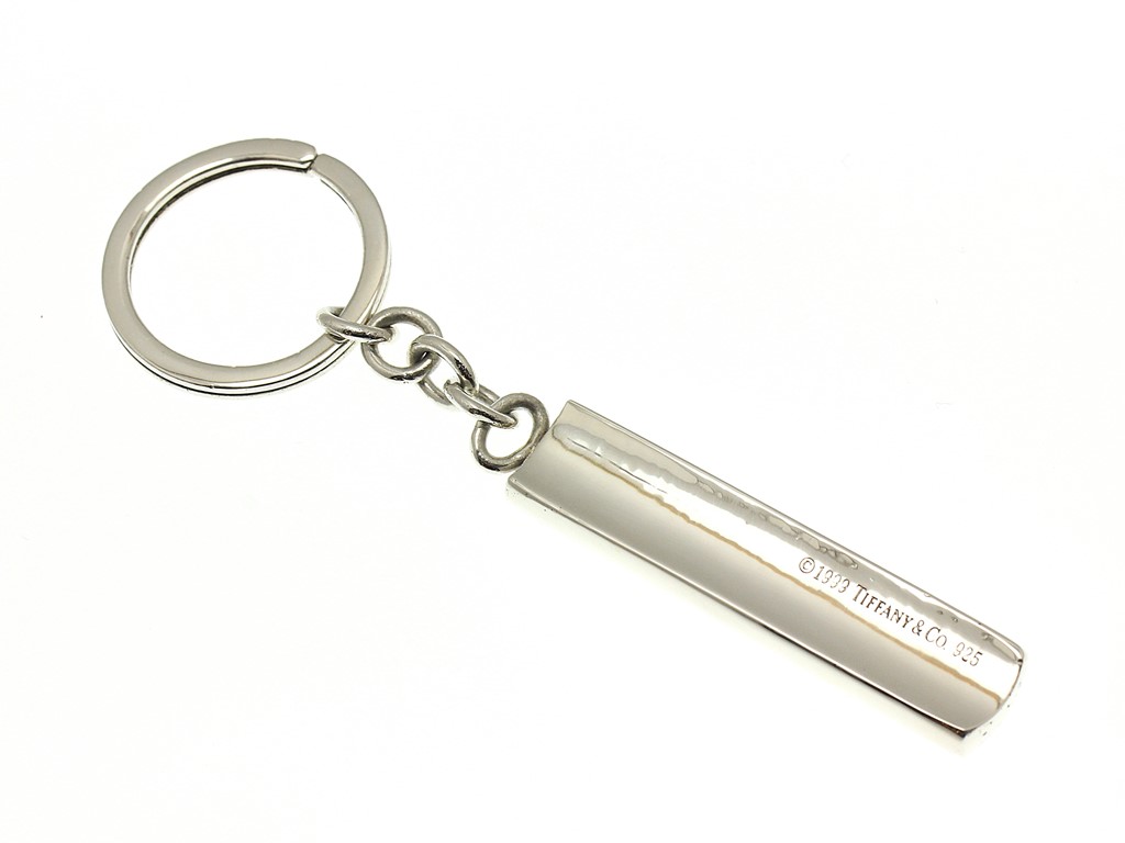 希少 ティファニー キーホルダー　ナロー　バー　プレート　1837　1999年製 希少 ティファニー キーホルダー ナロー バー プレート 1837