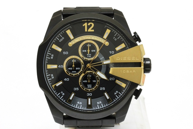 DIESEL ディーゼル ディ―ゼル・クロノグラフ ブラック文字盤 DZ－4338