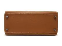 HERMES エルメス ケリー28 ハンドバッグ ゴールド SV シルバー金具 B刻 2023年 2120000329760【200】
