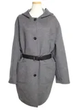 PRADA プラダ 衣類 シングルブレスト ダブルウールコート レディース40 グレー ウール P685QK_13L1_F052 参考定価:\902,000-  (2143000714152) 【200】