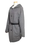 PRADA プラダ 衣類 シングルブレスト ダブルウールコート レディース40 グレー ウール P685QK_13L1_F052 参考定価:\902,000-  (2143000714152) 【200】