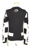 HERMES　エルメス　セーター　レディース34　ブラック／ホワイト　カシミヤ　Cliquetis　2E2613D2　2143000675071　【432】