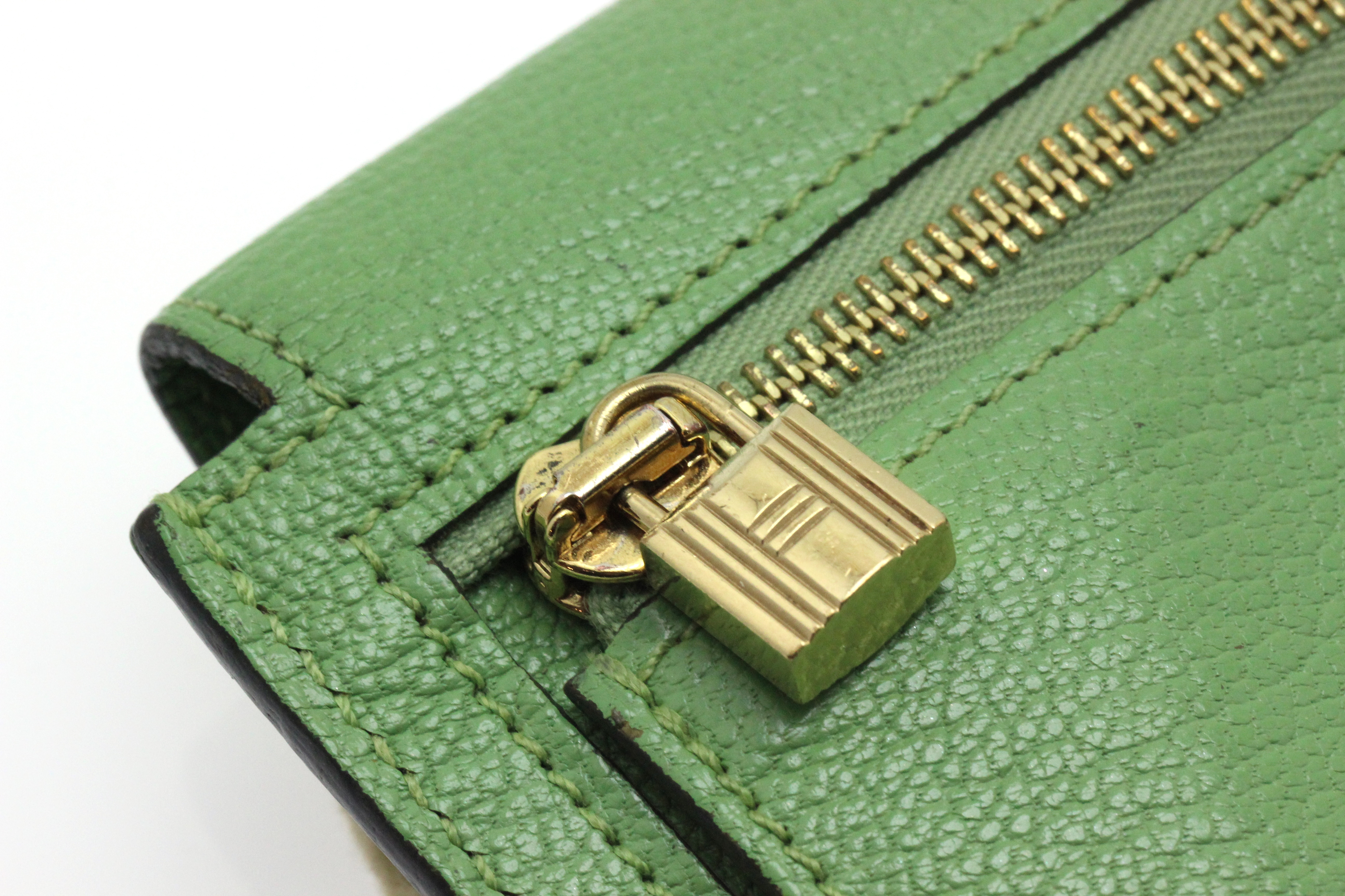 HERMES ケリーポケット コンパクト Y刻印 HERMES エルメス 財布 ケリーポケット コンパクト ヴェール