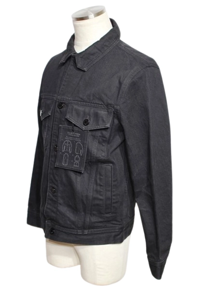 LOUIS VUITTON ルイ・ヴィトン 衣類 DNAデニムジャケット メンズ44 ブラック コットン HHA40WDKO 参考定価:¥309,100- (2120500249971) 【200】