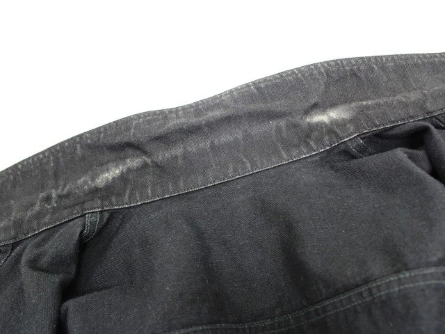 LOUIS VUITTON ルイ・ヴィトン 衣類 DNAデニムジャケット メンズ44 ブラック コットン HHA40WDKO 参考定価:¥309,100- (2120500249971) 【200】