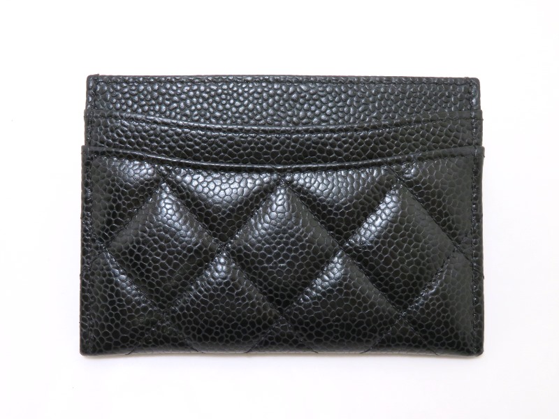 シャネル CHANEL カードケース ブラック/ゴールド色金具