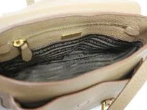 PRADA　プラダ　ショルダーバッグ　ワンショルダー　ベージュ　レザー　2148103808265　【中古】【大黒屋】【200】