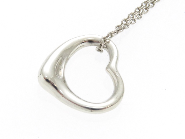 TIFFファニー ジュエリー ネックレス オープンハートネックレス