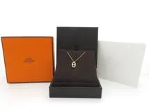 HERMES エルメス ネックレス シェーヌダンクル ファランドールPM ペンダント K18 ピンクゴールド 5.0g【473】