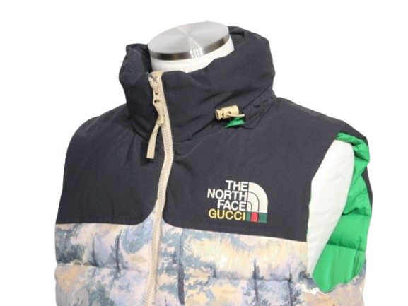 21AW GUCCI グッチ 衣類 THE NORTH FACEコラボダウンベスト メンズS