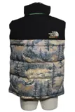 21AW GUCCI グッチ 衣類 THE NORTH FACEコラボダウンベスト メンズS フォレストプリント ナイロン 663762XAADS3471