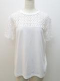 VALENTINO　ヴァレンティノ　バレンチノ　Tシャツ　レディース XXS　ホワイト　Vロゴ　コットン　（2143700151585）　【432】