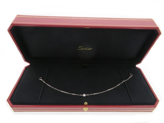 Cartier カルティエ　ダイヤモンド ダムール ブレスレット　ホワイトゴールド750　 ダイヤモンド1個（0.13ct）2.1g　B6063117　2121000012218【437】