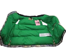 21AW GUCCI グッチ 衣類 THE NORTH FACEコラボダウンベスト メンズS フォレストプリント ナイロン 663762XAADS3471