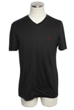 LOUIS VUITTON ルイ・ヴィトン 衣類 VネックTシャツ メンズXS ブラック コットン RM201QJC8HAY51W (2143000720023) 【200】