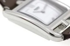 HERMES エルメス 腕時計 2024年3月正規品 ケープコッド CC1.331 ステンレススチール/スイフト B刻印 ダイヤモンドホワイト文字盤 クオーツ【472】SJ