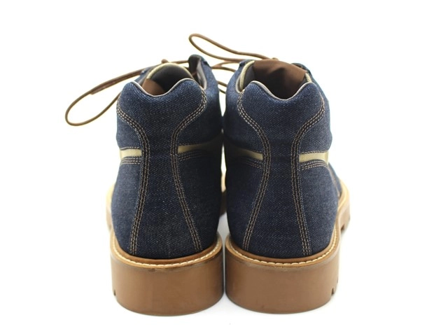 LOUIS VUITTON ルイ・ヴィトン 靴 オーベルカンフライン ブーツ メンズ7ハーフ(約26cm) ネイビー デニム/レザー (2120500251578) 【200】