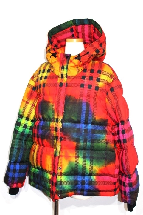BURBERRY　バーバリー　衣類　ダウンジャケット　レディースM　マルチカラー／チェック　コットン　2148103621765　【200】