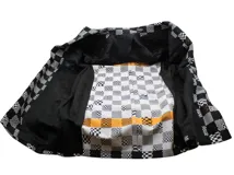 LOUIS VUITTON　ルイヴィトン　ディストーテッドダミエカーコート　メンズ44　ホワイト/ブラック　ポリエステル　RM211ZXXHKC71W　2120500248783　【432】