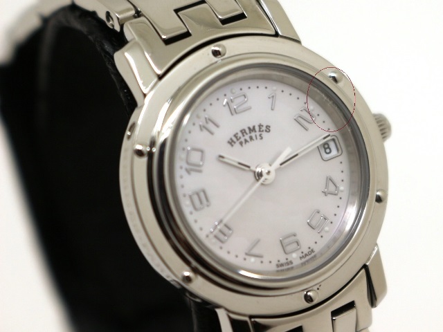 HERMES エルメス 時計 クリッパー CL4.210 レディース クォーツ