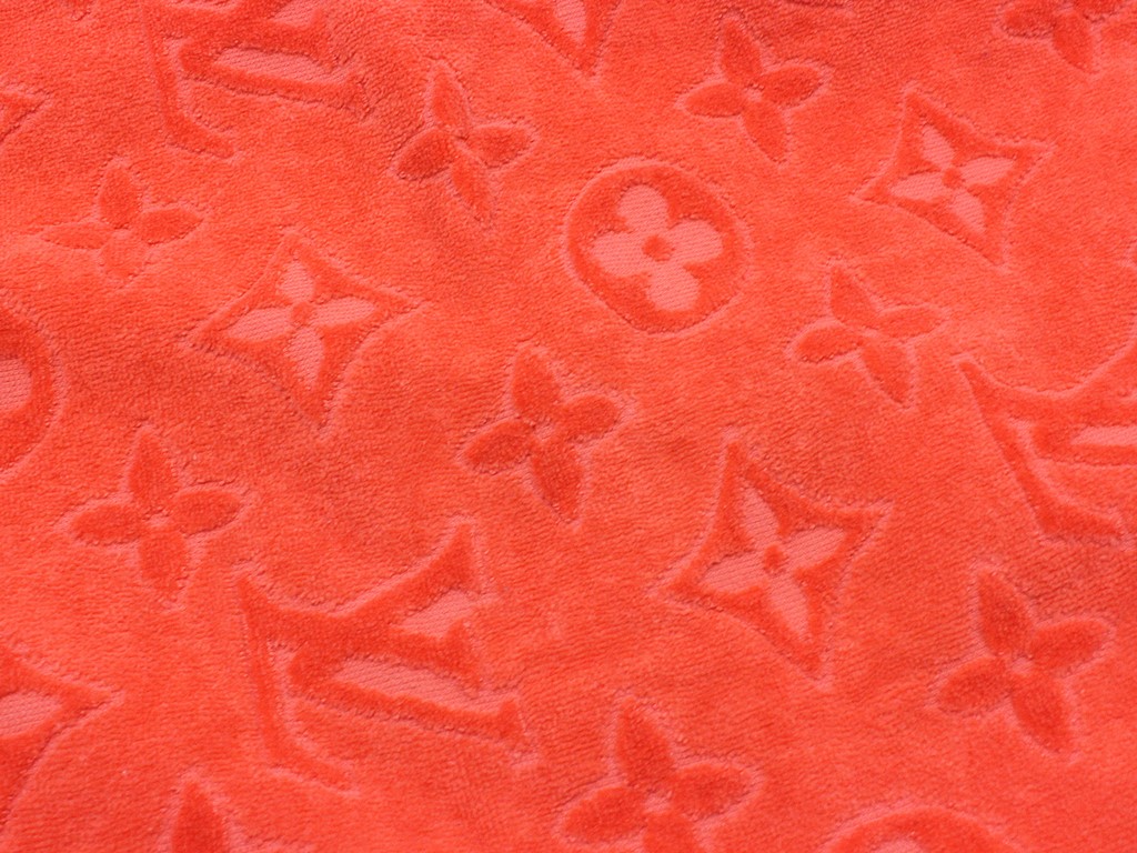 LOUIS VUITTON ルイヴィトン タオル ビーチタオル ポピー オレンジ 手触り柔らか♪プレゼントにも！】ルイヴィトン ビーチタオル