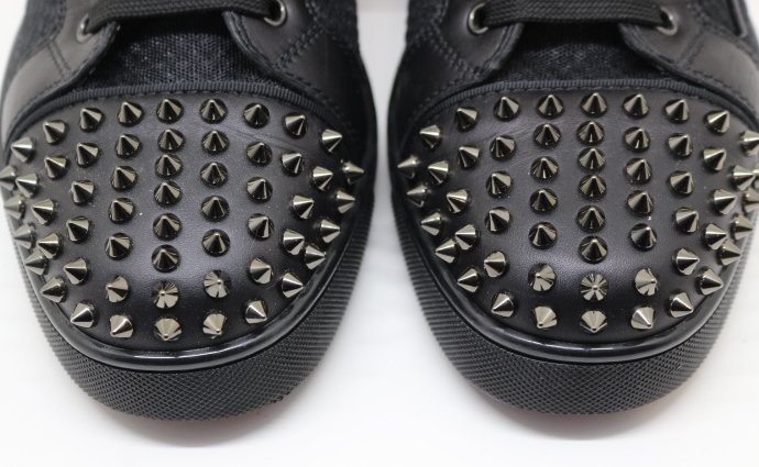 ⭐︎クリスチャンルブタン⭐︎ ハイカット ブラック スニーカー 総柄　42 1/2 Christian Louboutin クリスチャンルブタン ハイカット