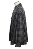 LOUIS VUITTON ルイ・ヴィトン 衣類 ラインストーンチェックシャツ メンズXS グレー/ブラック コットン RM192ASGHHS72W (2120500249681) 【200】