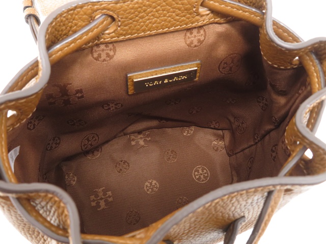 TORY BURCH トリーバーチ 3Wayリュックサック ブラウン レザー