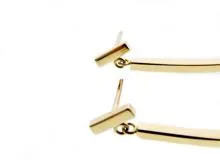 TIFFANY&CO　ティファニー　Tバーピアス　ピンクゴールド　4.8g　62271876　2143100503137　【437】