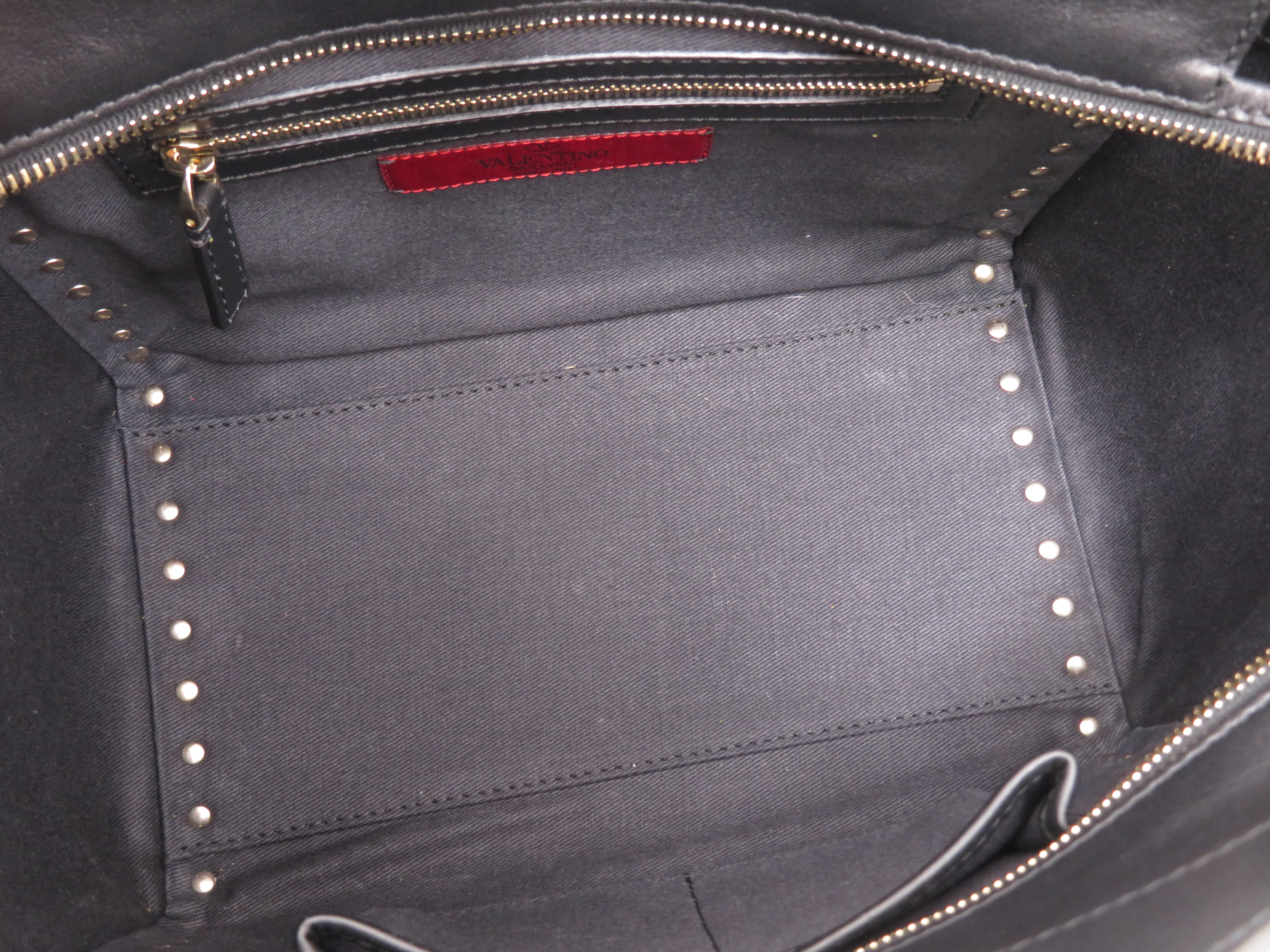 Valentino バレンチノ ロックスタッズ 2WAYバッグ ブラック/GP レザー  