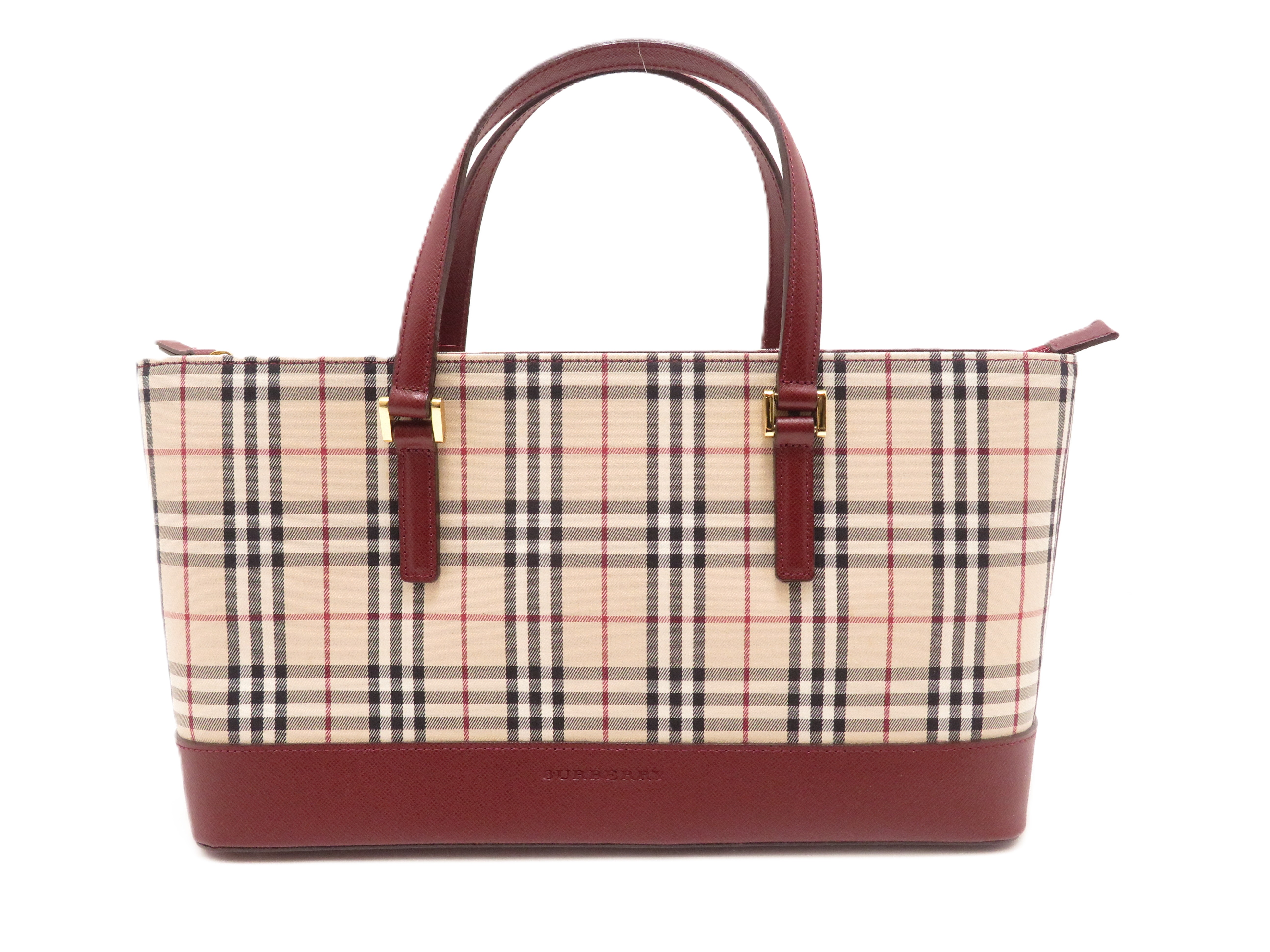 Burberry バーバリー ノバチェック ハンドバッグ ベージュ