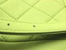 CHANEL シャネル マトラッセデュマスモールバックパック ライムグリーン/ゴールド金具 カーフ AS2908【472】YY