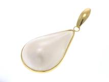 JEWELRY ノンブランド ペンダント トップ K18 イエローゴールド マベパール 2.5g【473】